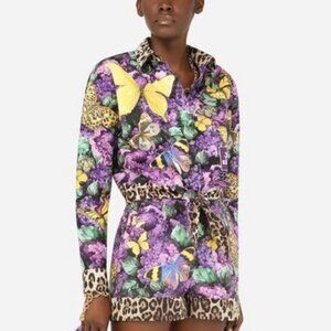 Dolce & Gabbana x Khaled Floral Poplin Tie Top 42 6